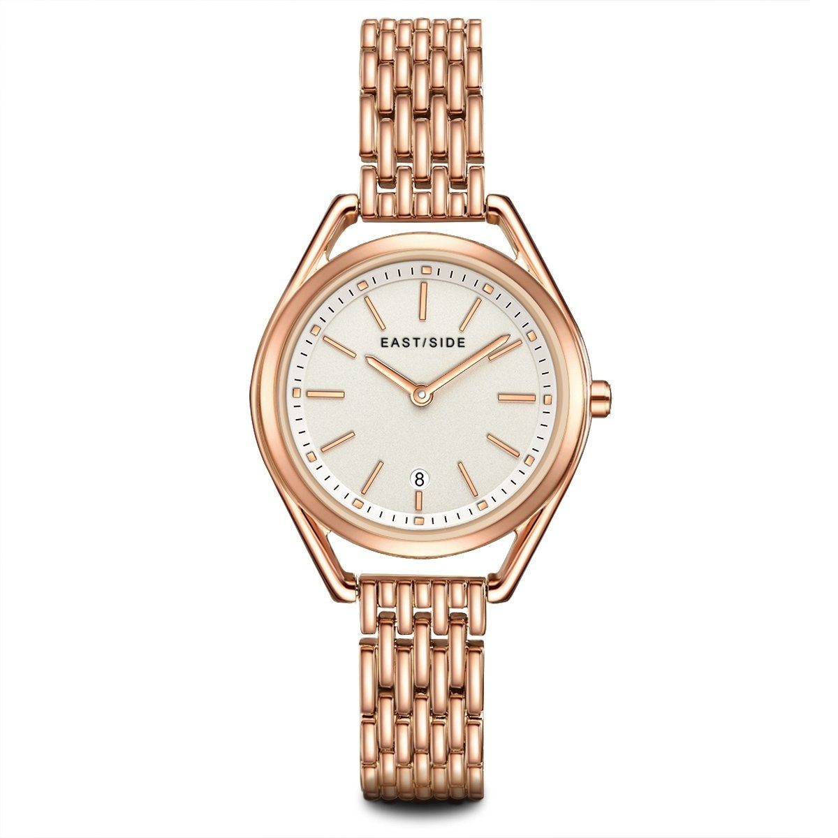 Eastside Automatikuhr Edison roségold, mit Edelstahl-Armband