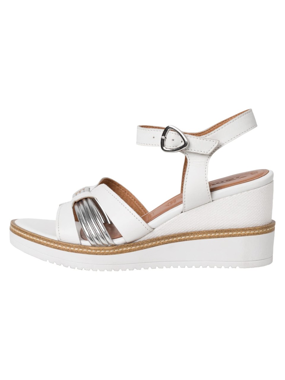 TAMARIS Klassische Sandalen weiss Sandale