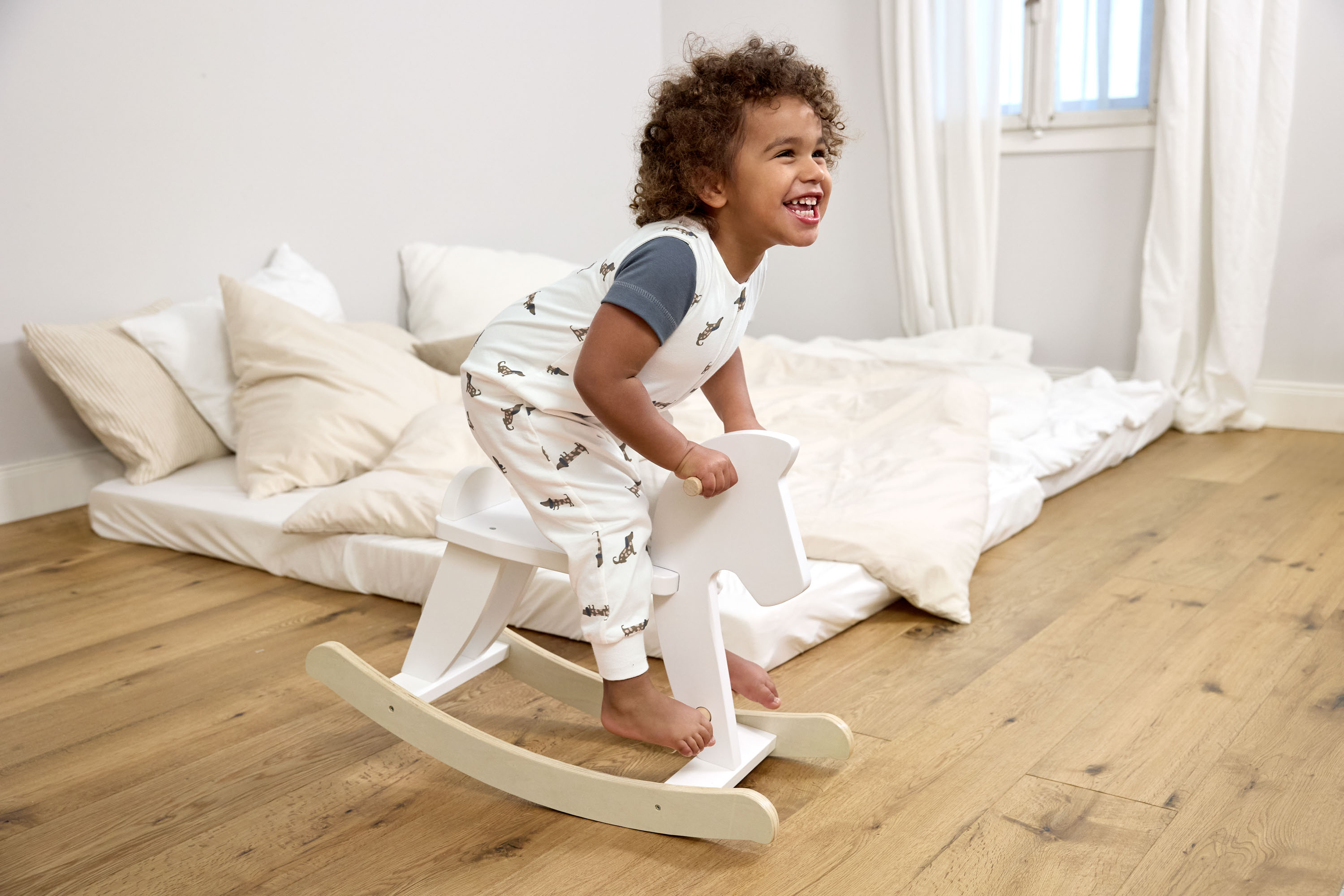 Kinder Schlafoverall 1 TOG - Bio Baumwolle, Beige