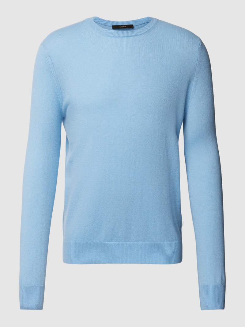 Strickpullover aus Kaschmir Modell 'Cashmono' in hellblau