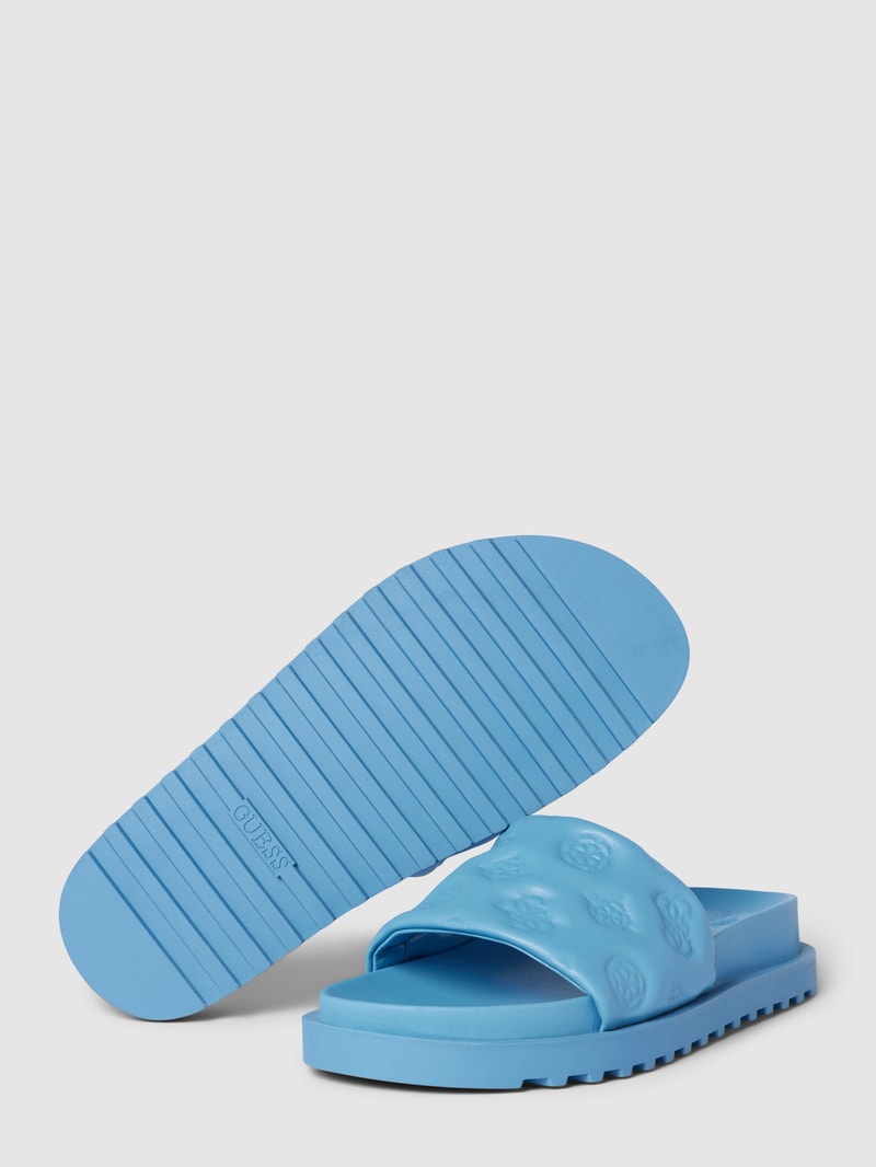 Slides mit Label-Details Modell 'FABETZA' in royalblau