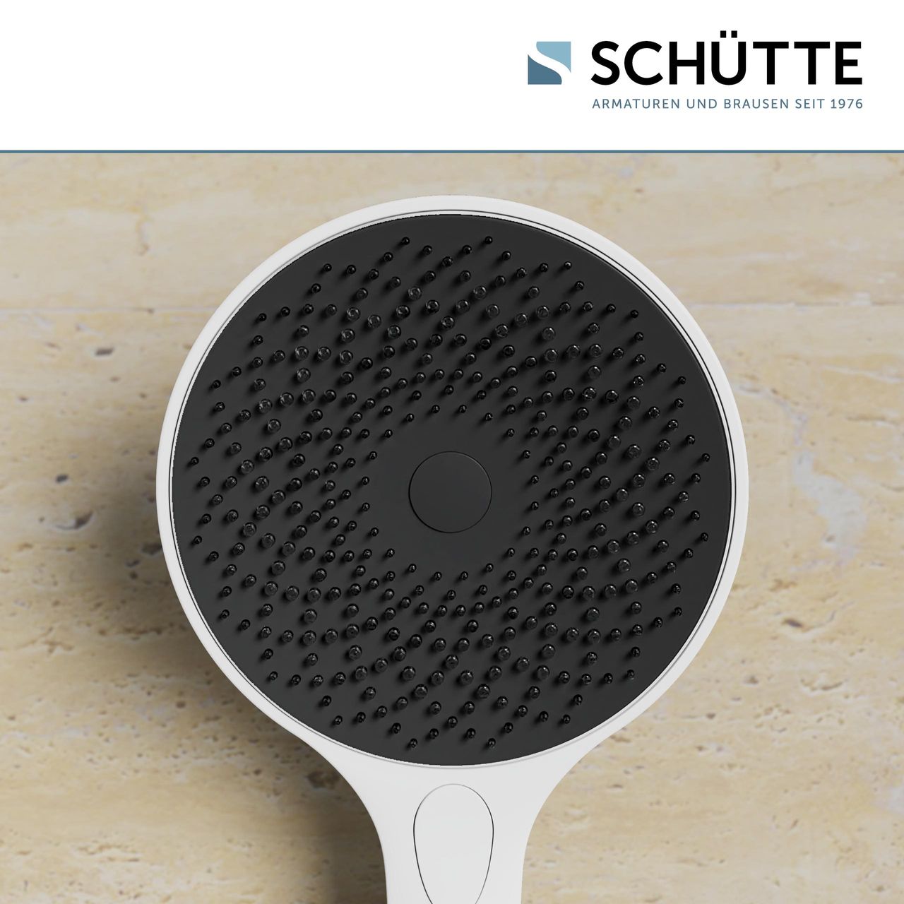 Schütte CAPRI Handbrause, Weiß matt/Anthrazit