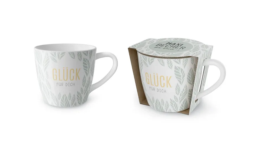 Geschenk für Dich Maxibecher Glück für Dich