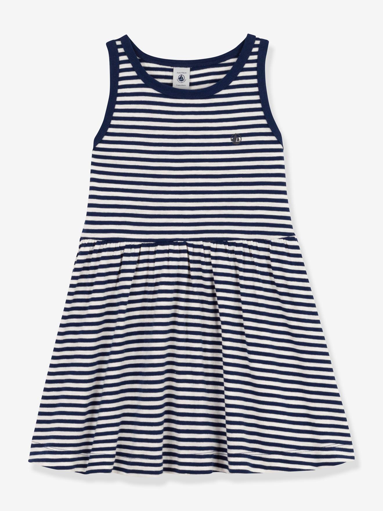Robe sans manches PETIT BATEAU bleu