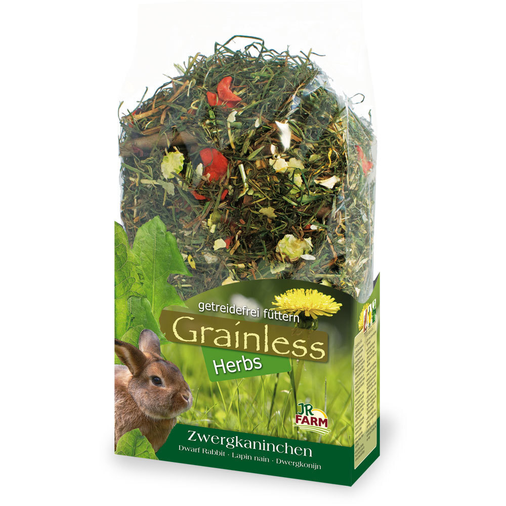 JR Farm Hauptfutter JR Farm Grainless Herbs Zwergkaninchen 400g
