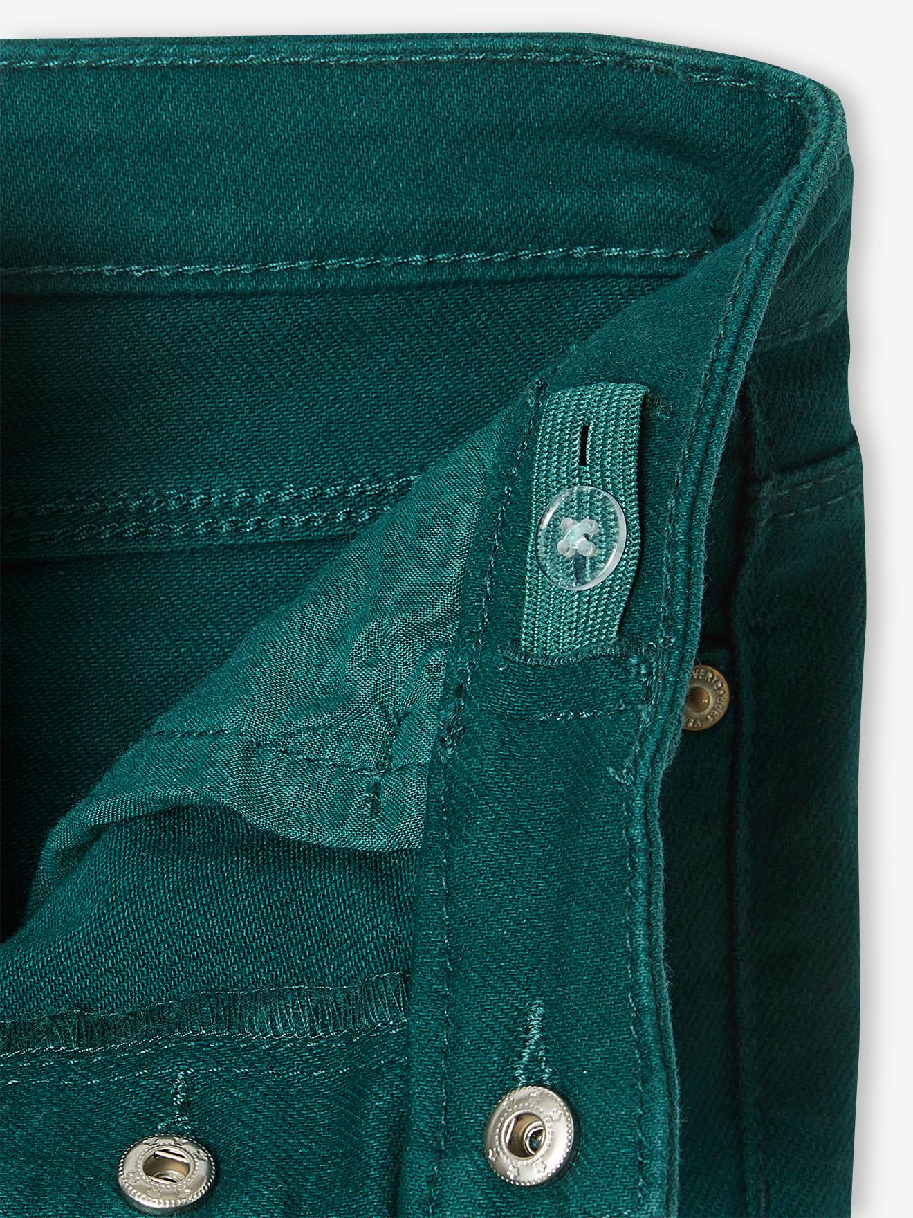 Pantalon Mom fit MorphologiK Fin fille vert sapin