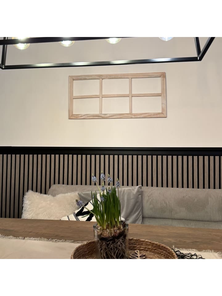 UNUS Holzfenster Dekoration Altholz in Weiß günstig kaufen onesize