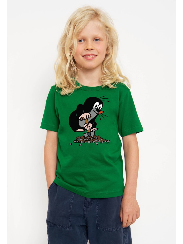 Logoshirt T-Shirt Der kleine Maulwurf in grün günstig kaufen