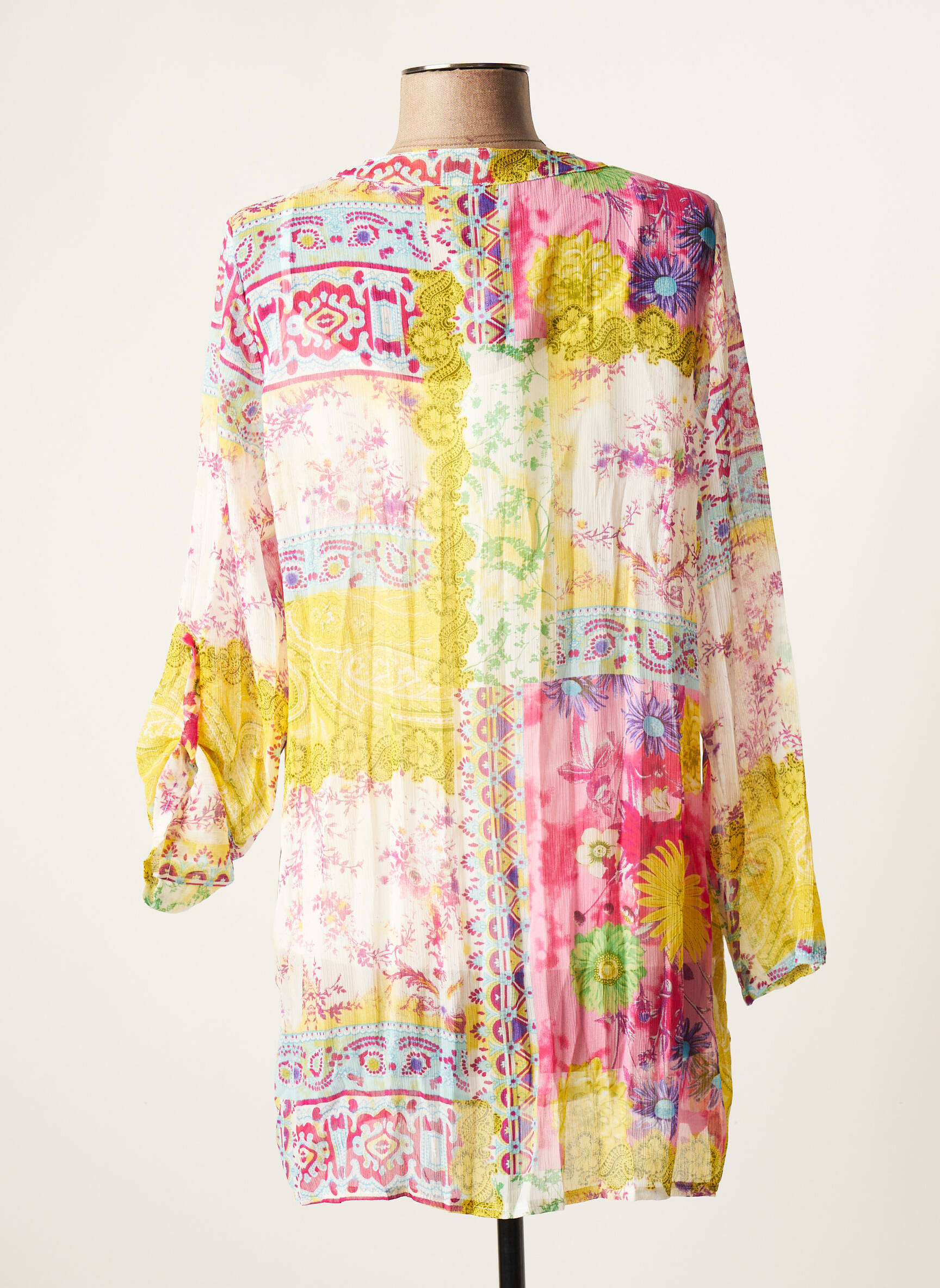 Vie Nocturne Tuniquemanchelongue Femme couleur jaune