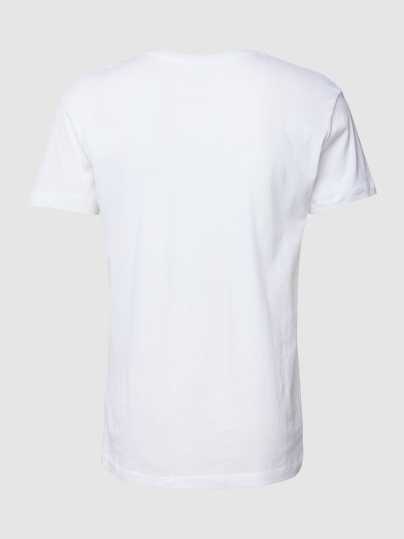T-Shirt mit Label-Print im 2er-Pack in schwarz
