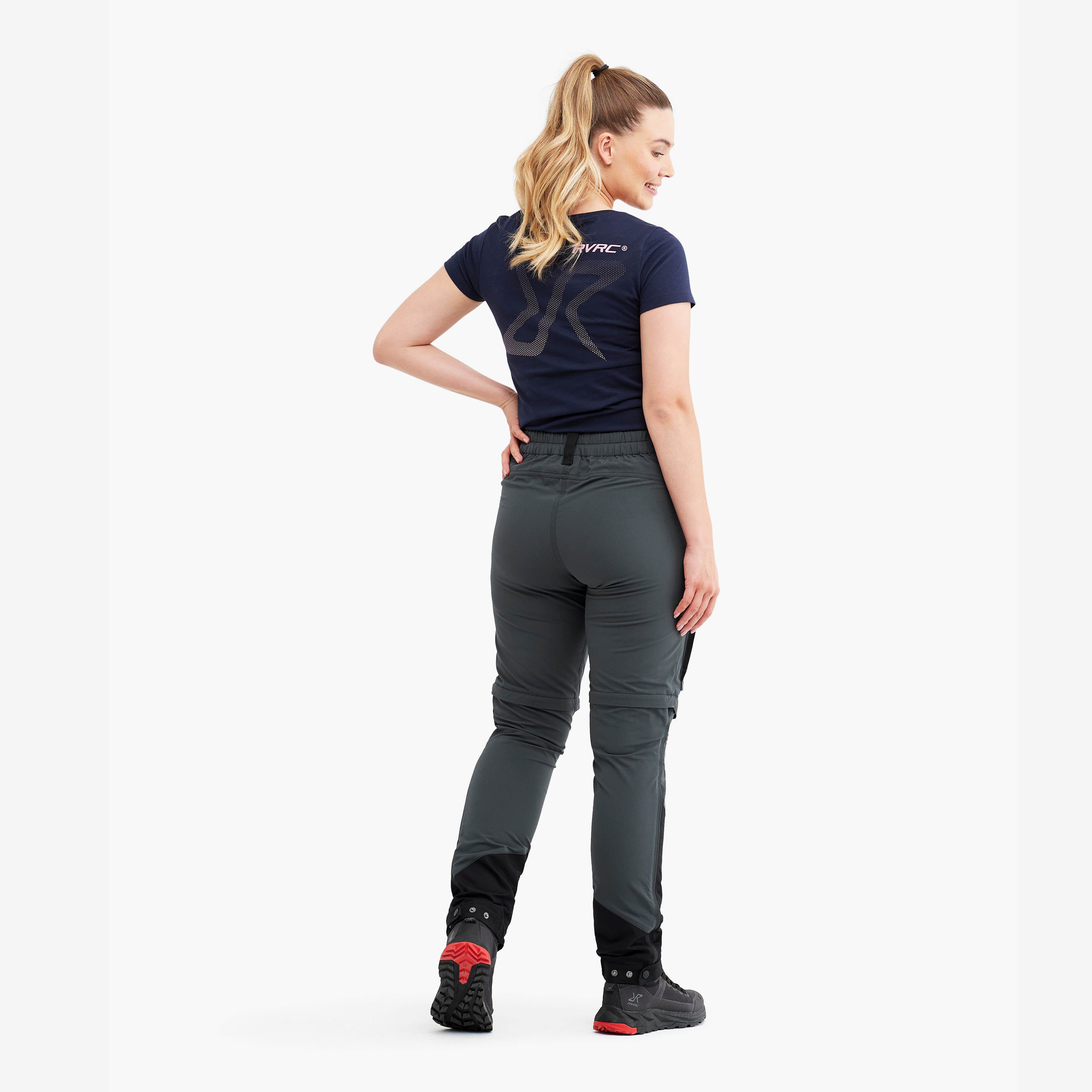 Silence T-zip Pants Femme Iron Grey/Rose