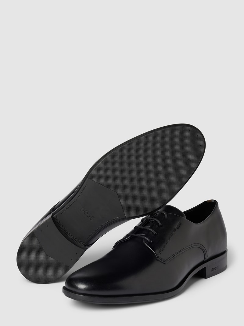 Derby-Schuhe aus Leder Modell 'Colby' in schwarz
