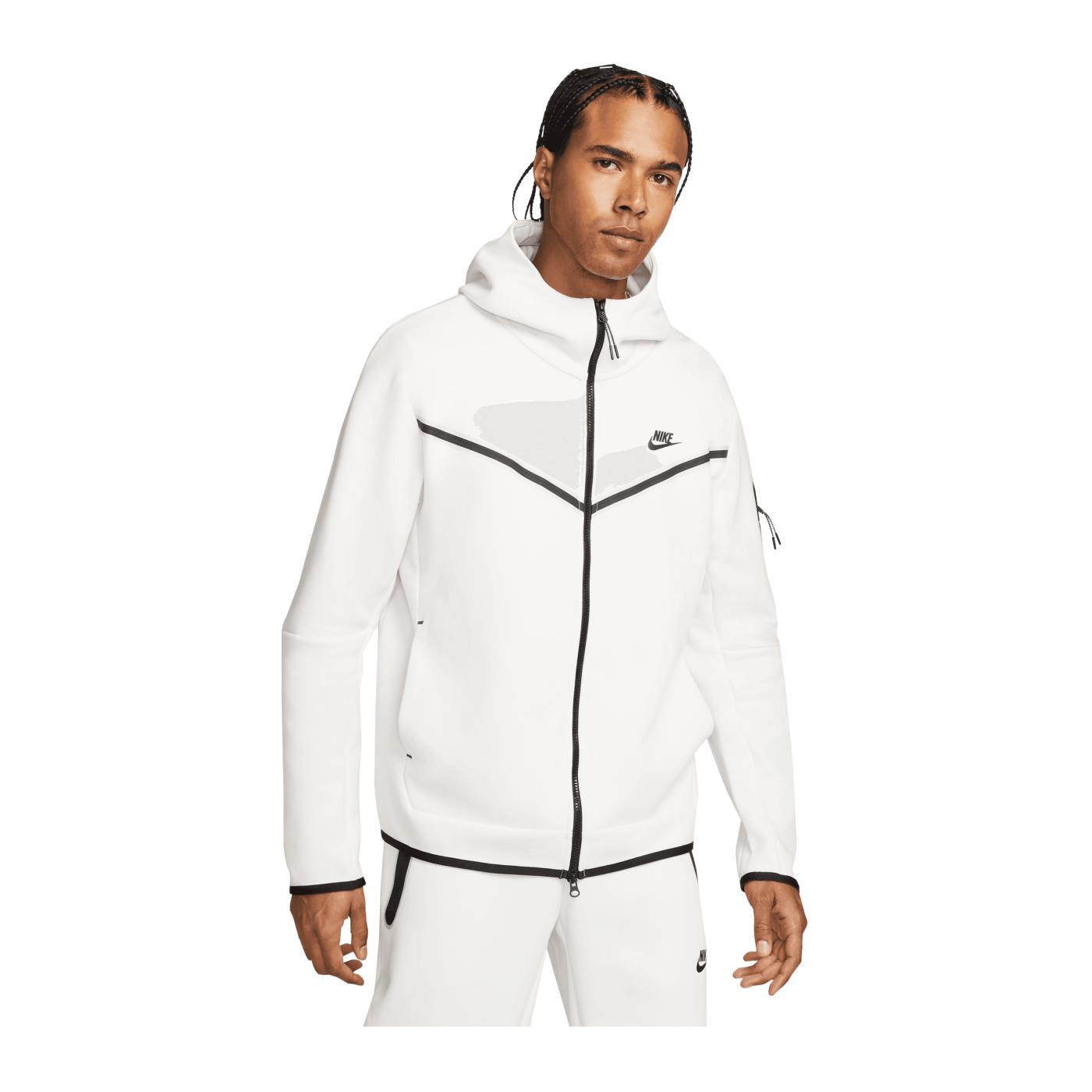 Nike Tech Fleece Windrunner Weiss Beige F030