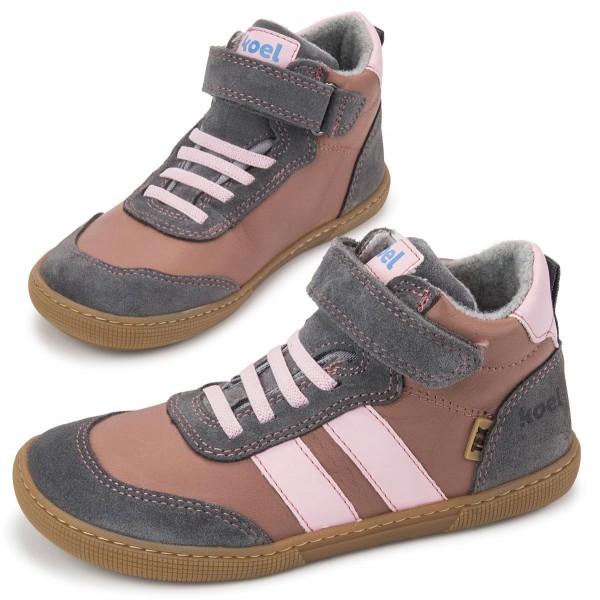 Koel bare ~ Devo MidCut Sneaker Wollfleece ~ Pink
