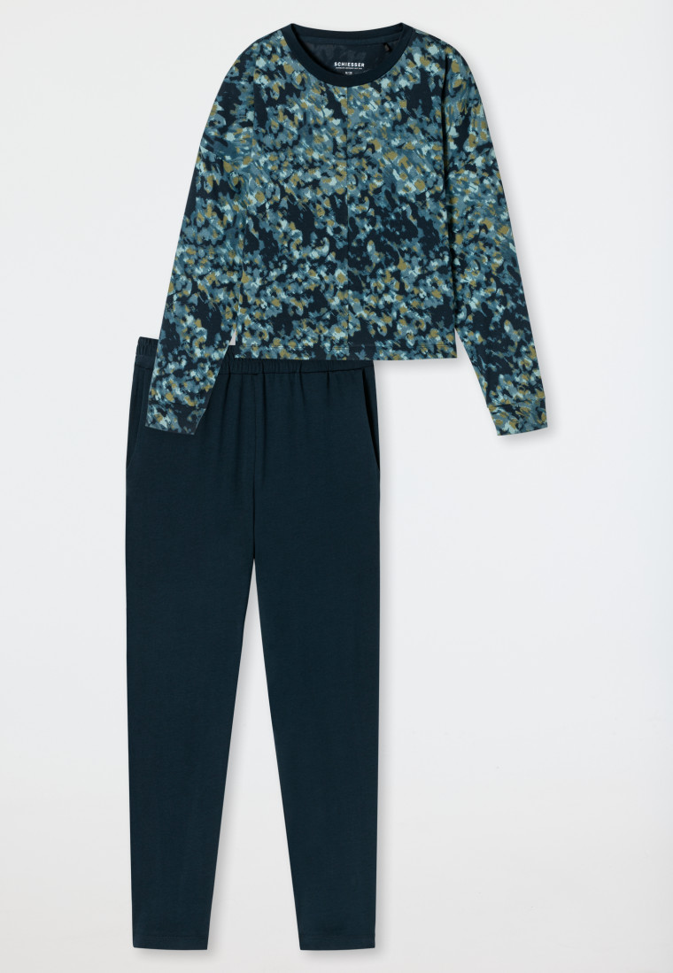 Schlafanzug 7/8-lang Modal Oversized nachtblau - Modern Nightwear