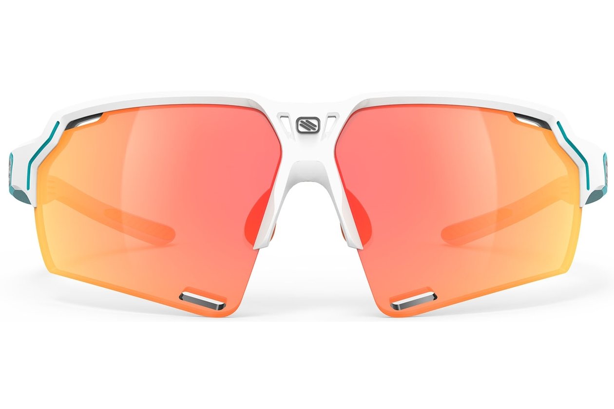 Rudy Project Deltabeat Whitegloss / Emerald Matte - Multilaser Orange