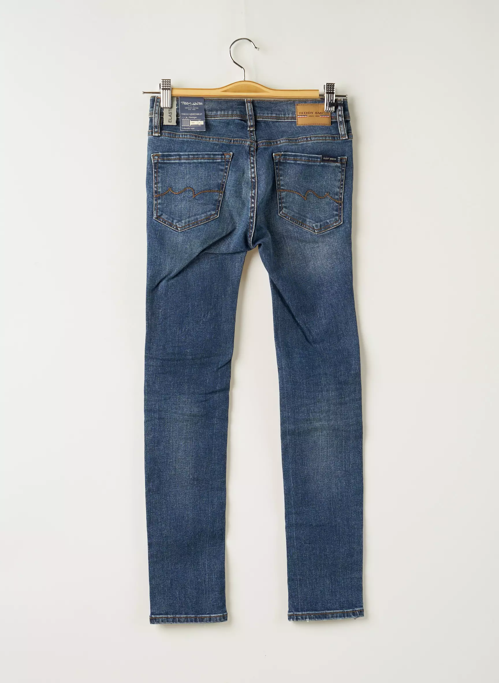 Teddy Smith Jeans Coupe Slim Garcon couleur bleu