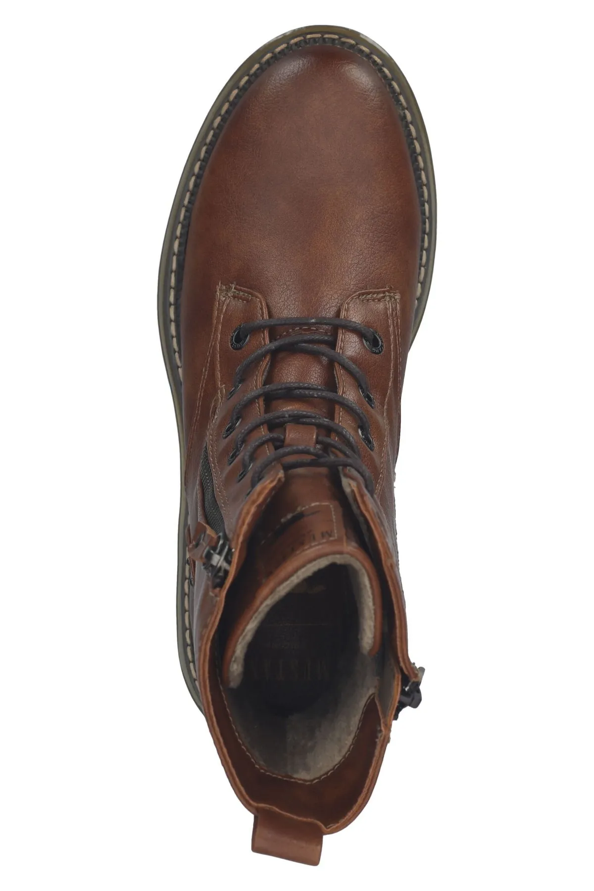 Mustang  Stiefelette - Braun - Blockabsatz