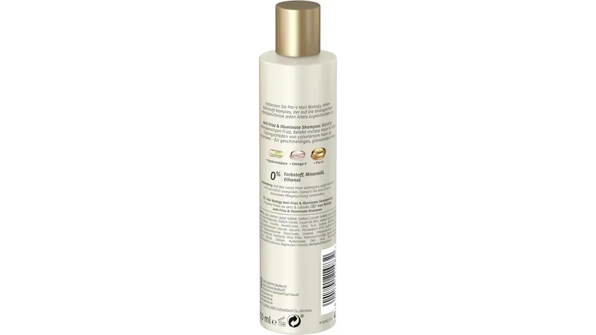 HAIR BIOLOGY Haarshampoo Anti-Frizz & Illuminate 250 ml