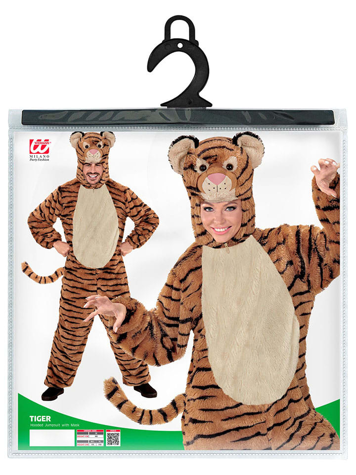 Carnival Party Kostümoverall ''Tiger'' in Hellbraun/ Beige/ Schwarz günstig kaufen