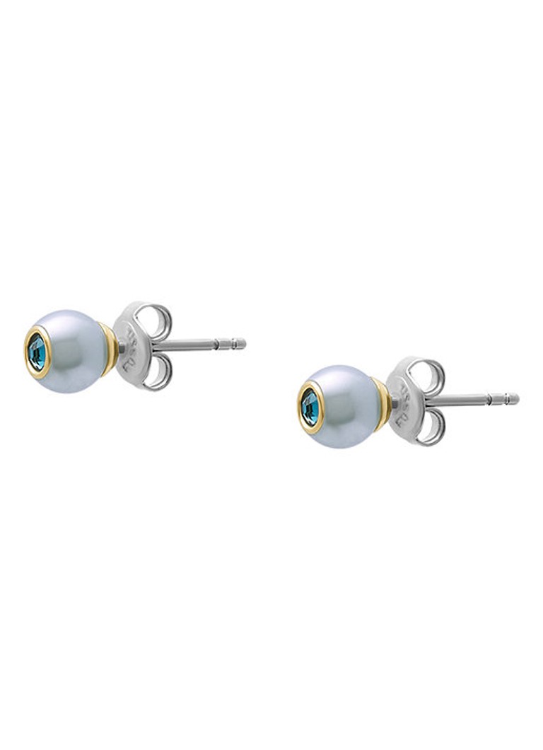 Fossil Stud Earrings with rhinestones JA7252710