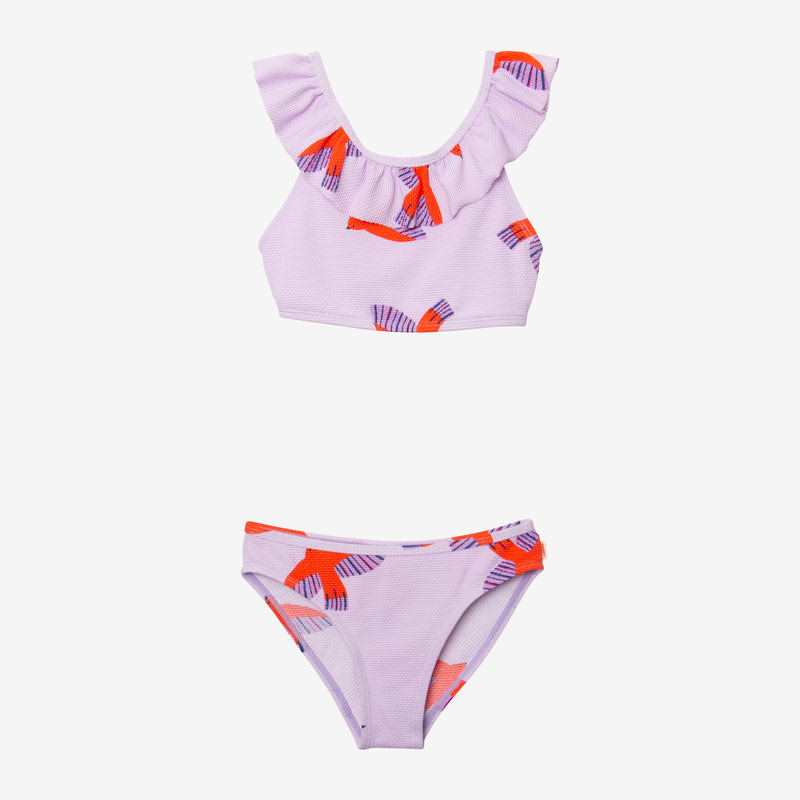 2 pièces fille hirondelles rose Catimini