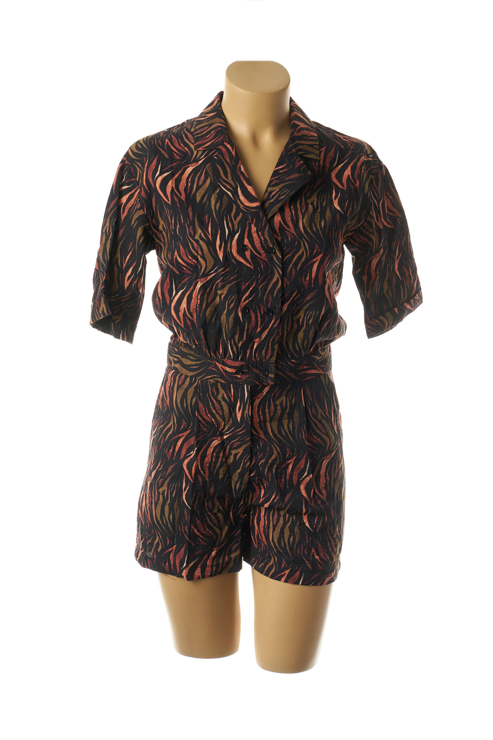 See U Soon Combi Shorts Femme couleur noir