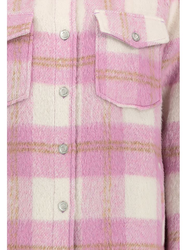 Stitch & Soul Hemdjacke in Rosa/ Creme günstig kaufen