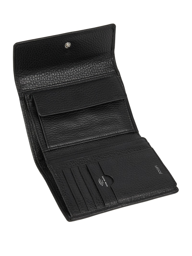 Portemonnaie in Leder-Optik Modell 'Chiara' - RFID-blocking in schwarz