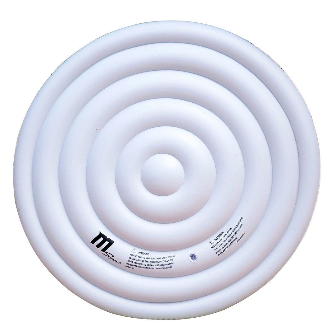 mSpa Pool-Abdeckplane Miweba MSpa Whirlpool aufblasbare Abdeckung (1-St., Thermoabdeckung, isolierend), 140 cm Durchmesser Abdeckhaube für 4 Personen Pools - rund
