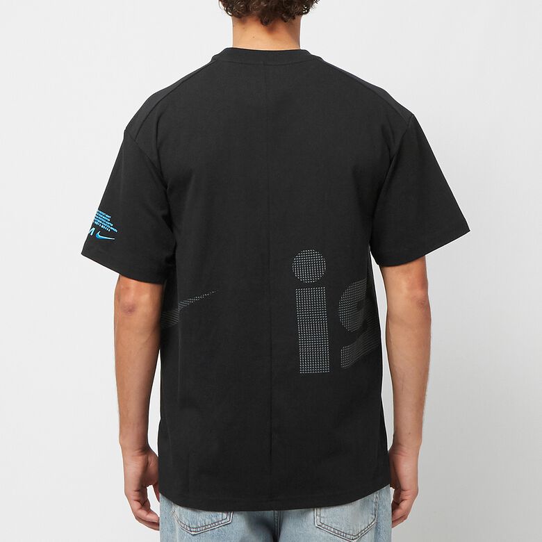 NIKE Ispa Fleece T-Shirt black/baltic blue/iron grey