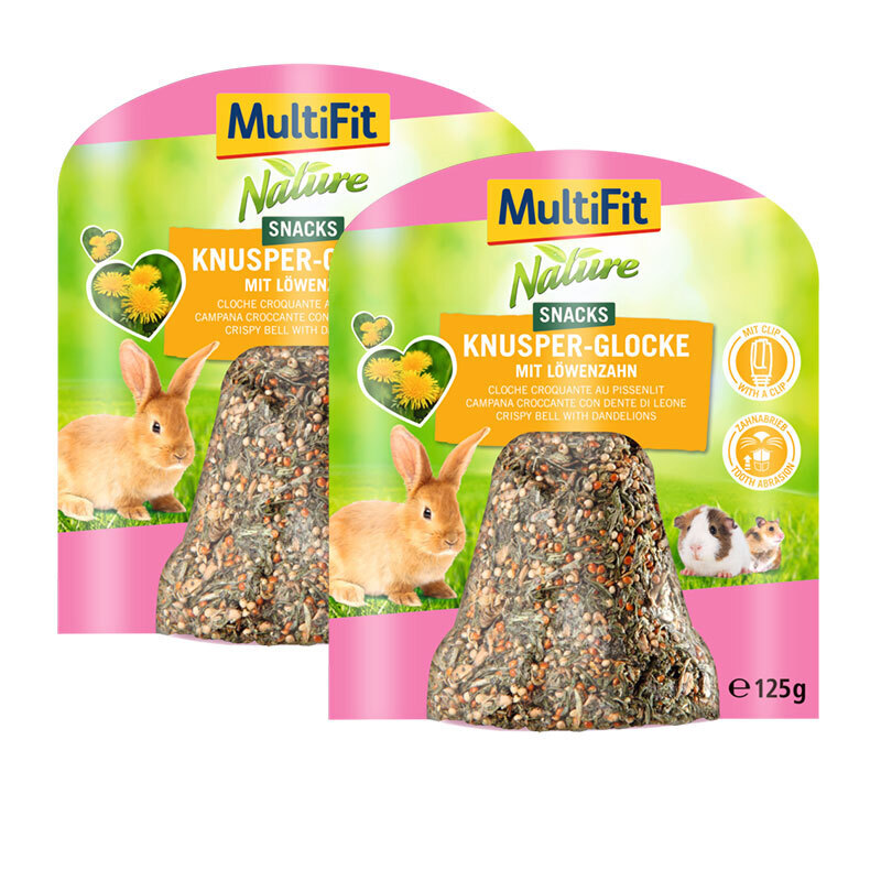 MultiFit Snacks MultiFit Knusper-Glocke 2x125g Löwenzahn