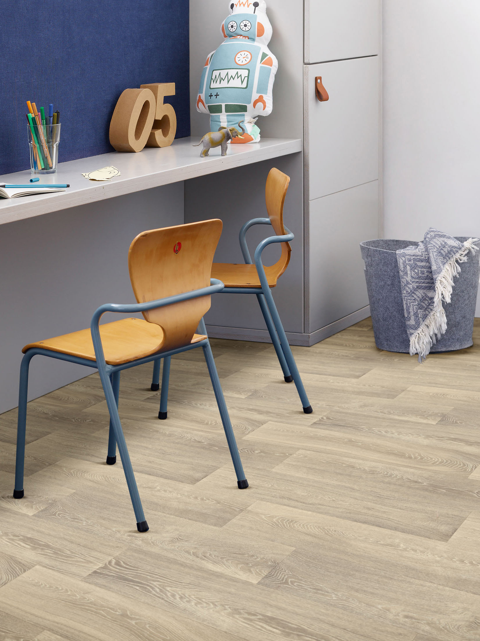 Texwood Vinyl-Rollenware, Eiche Zinn 190