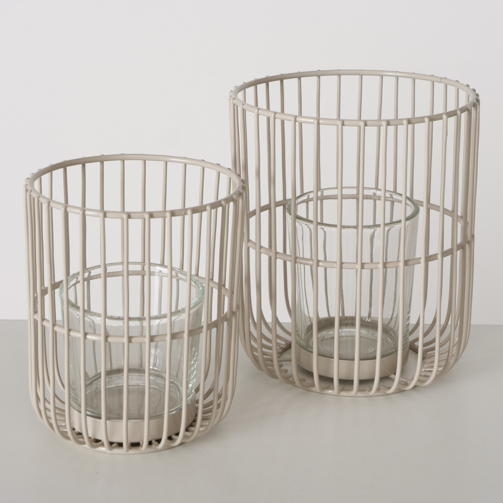 Windlicht Cindy beige