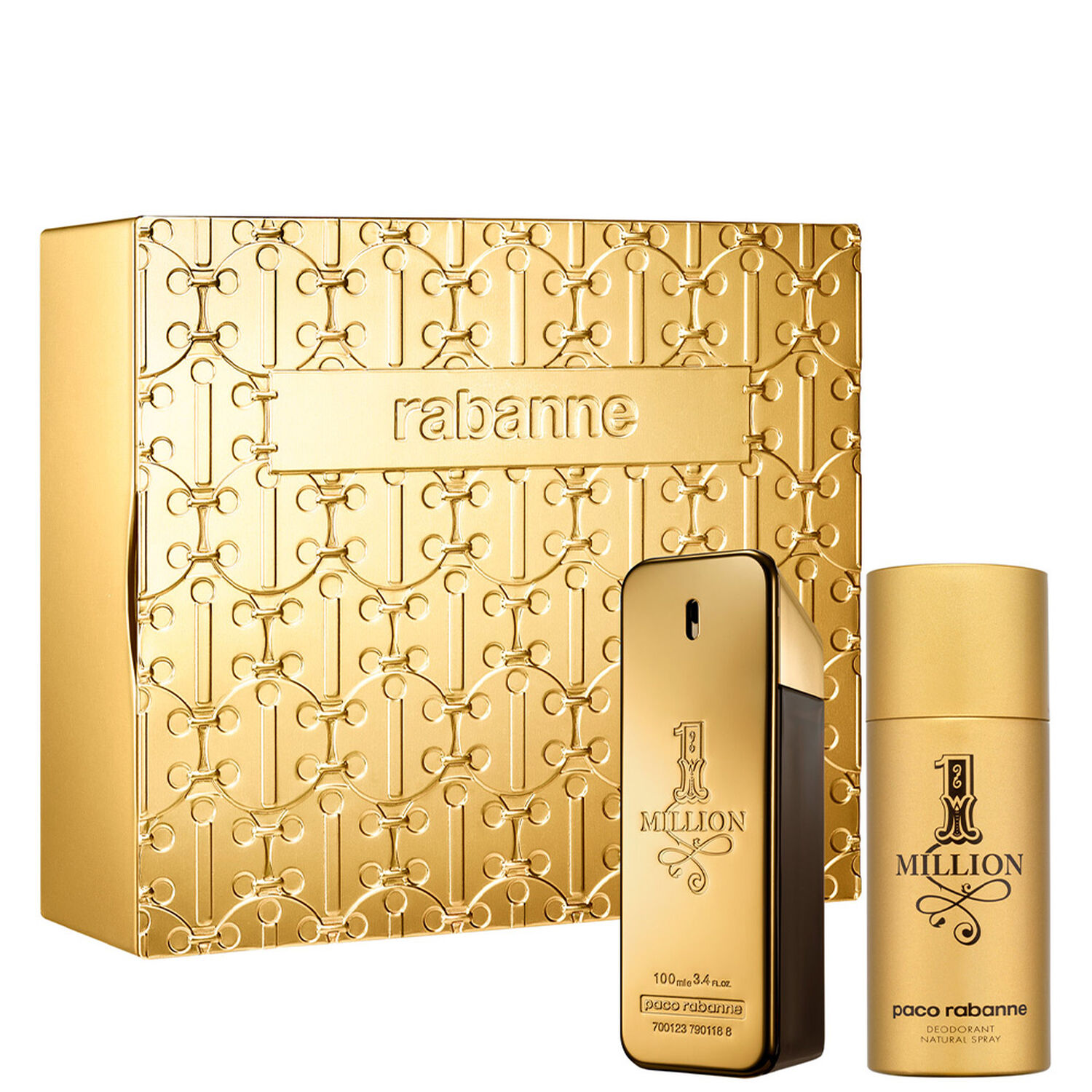 Paco Rabanne 1 MILLION Coffret Eau de toilette 100ml et déodorant 150 ml