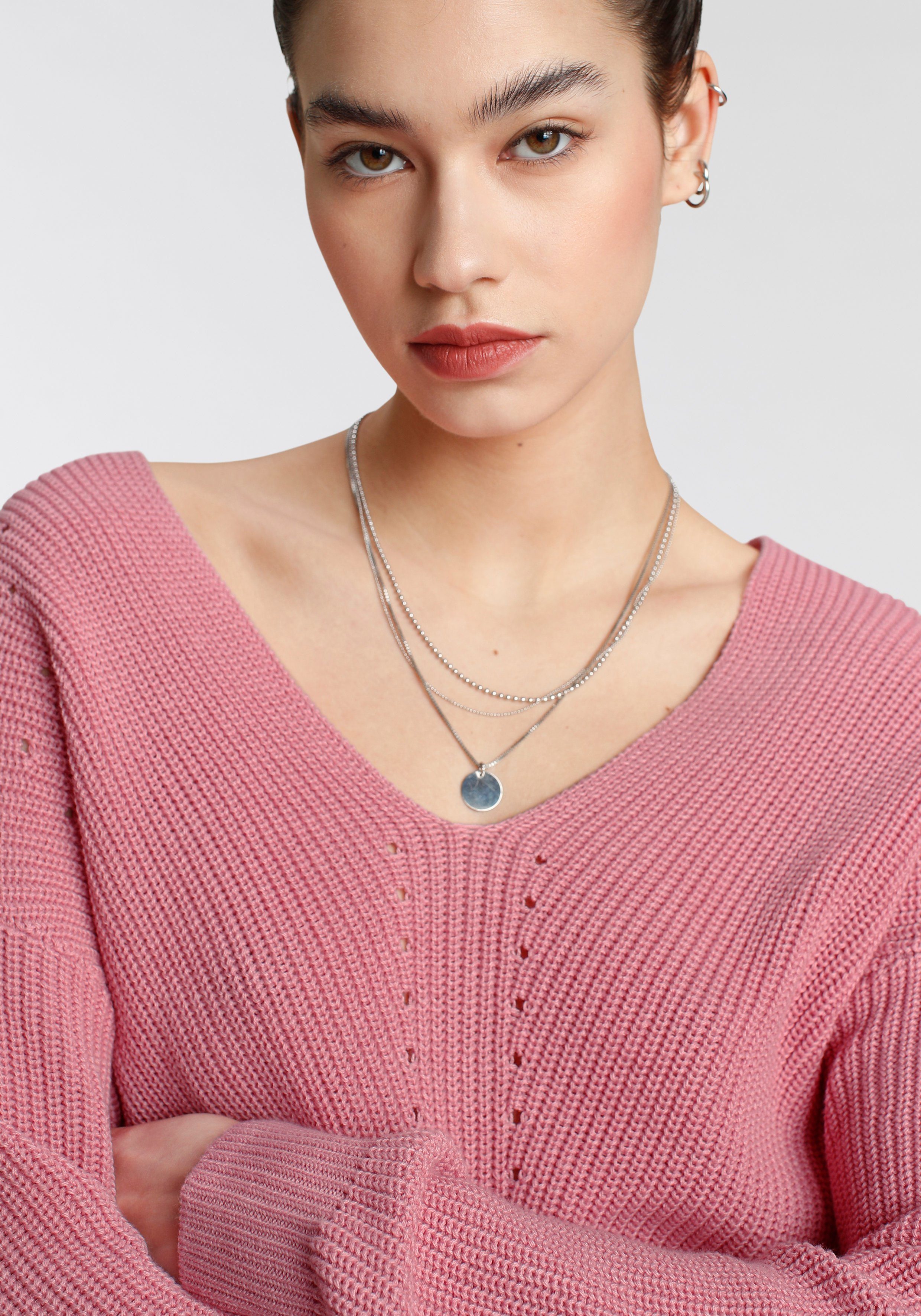 Tamaris Ajourpullover mit feinem Ajourstrickmuster