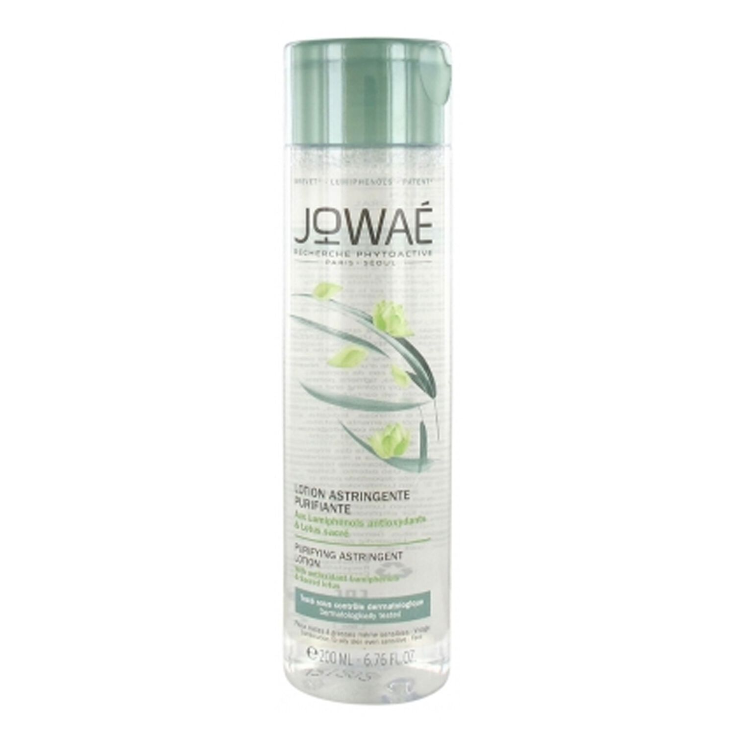 jowaé Lotion Astringente Purifiante Lumiphénols Antioxydants & Lotus Sacré