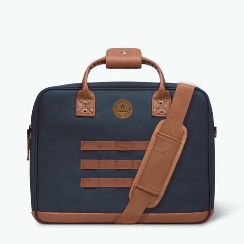 Chicago laptop bag in navy blue