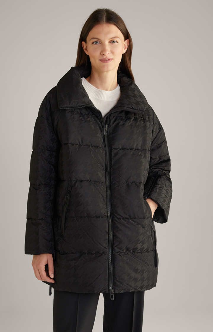 Jacke in Schwarz gemustert