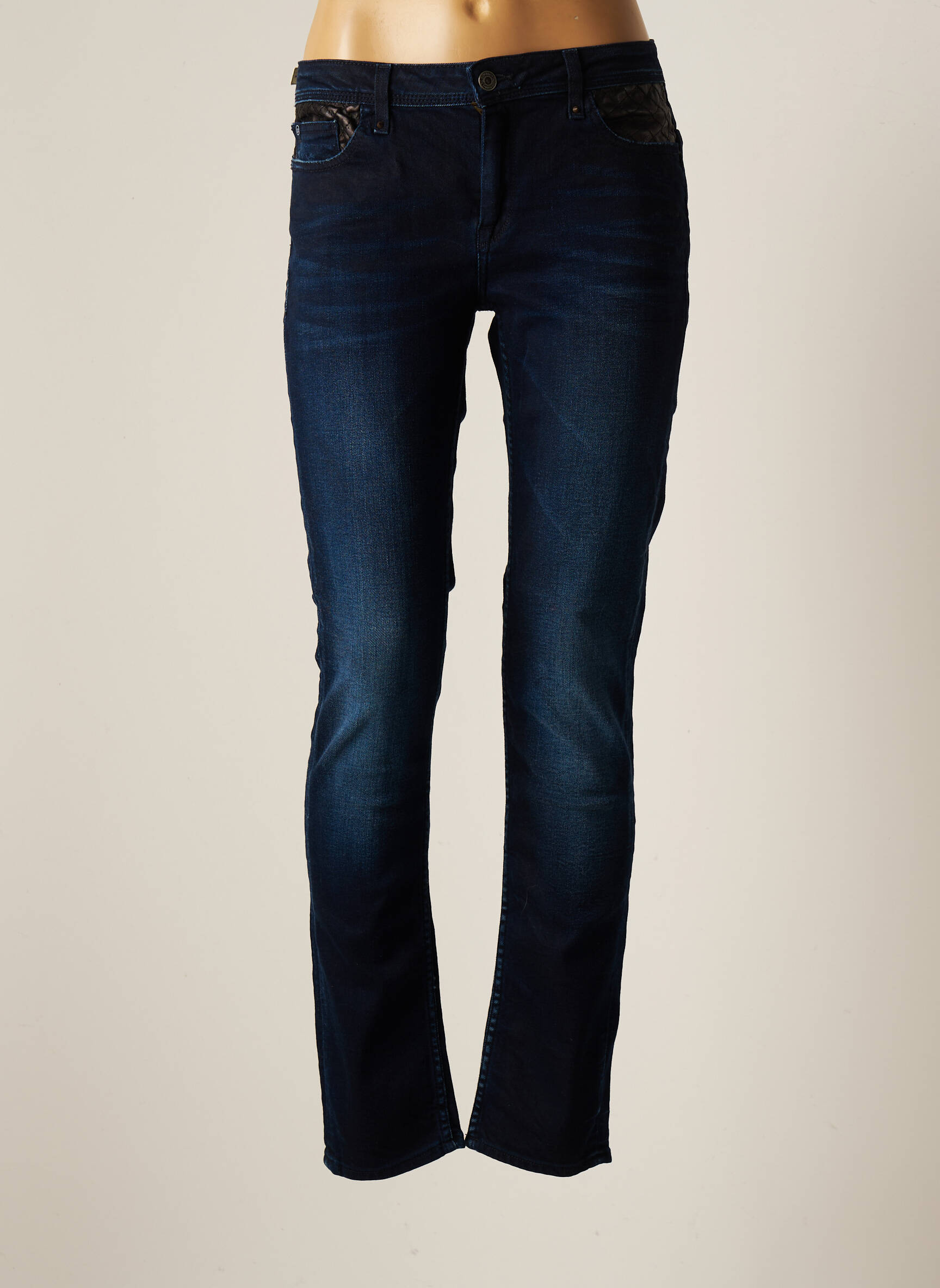 Le Temps Des Cerises Jeans Coupe Slim Femme couleur bleu