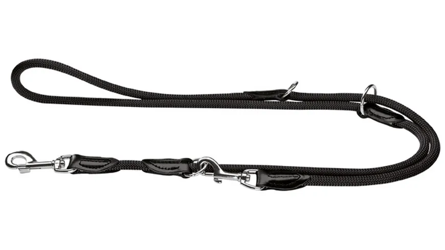 Hunter Verstellbare Führleine Freestyle schwarz 10 mm/200 cm