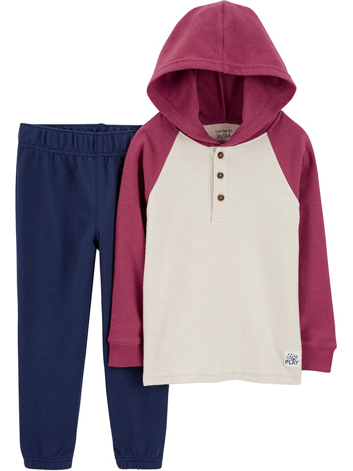 carter's 2tlg. Outfit in Pink/ Dunkelblau günstig kaufen