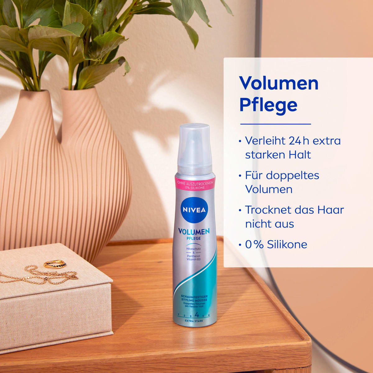 Schaumfestiger Volumen Kraft & Pflege, 150 ml