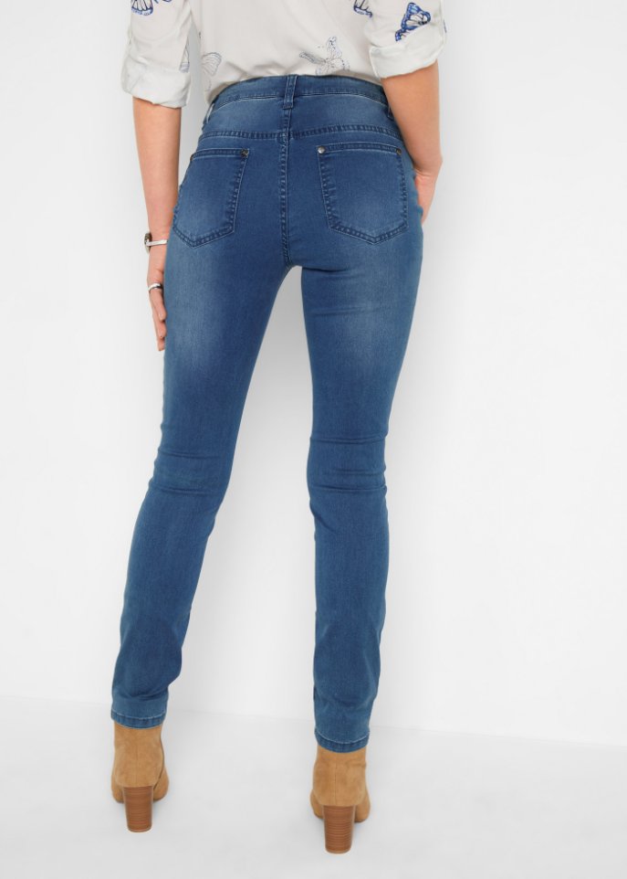 Jeans mit bequemem Bund