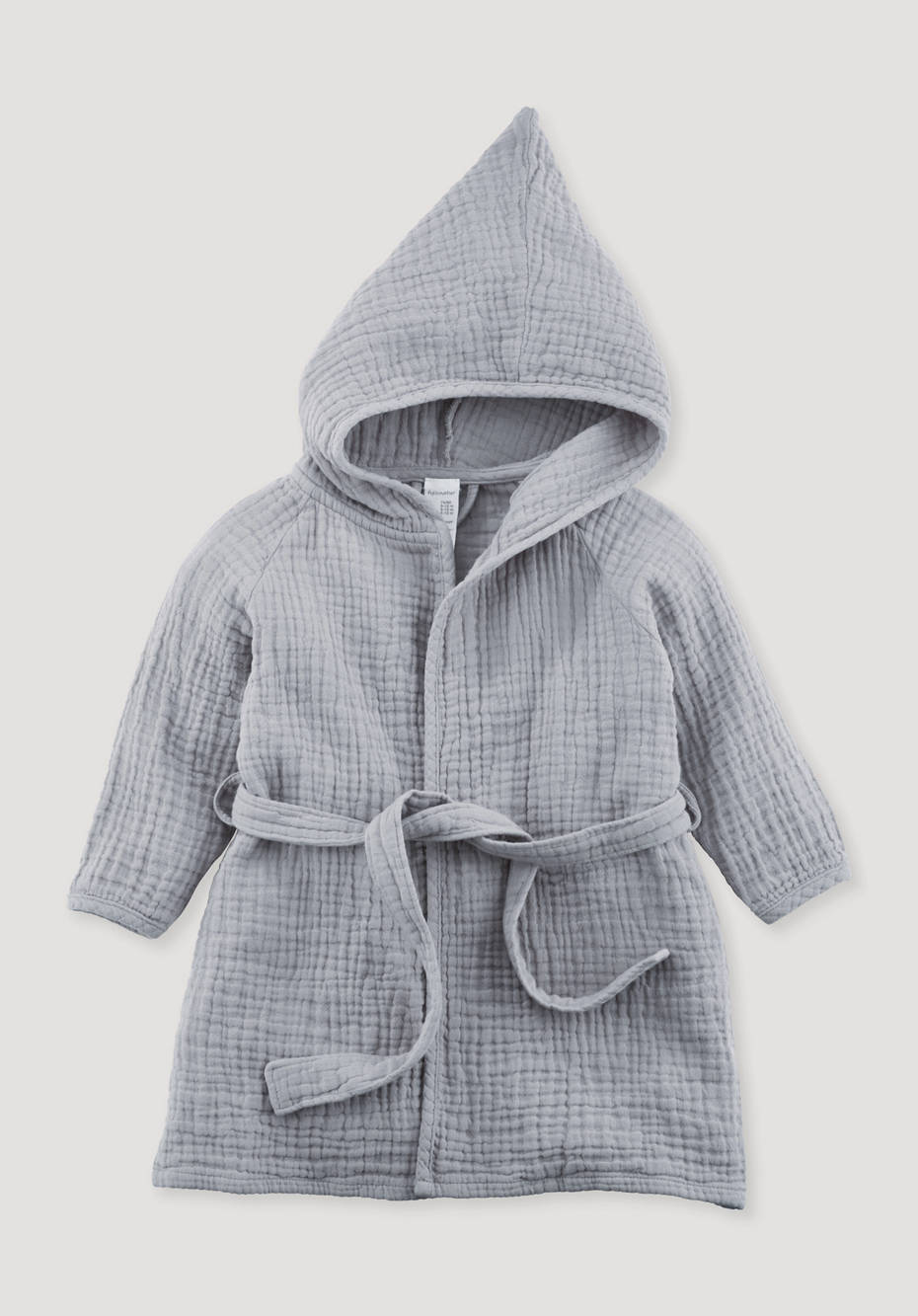 Musselin Baby-Bademantel aus reiner Bio-Baumwolle