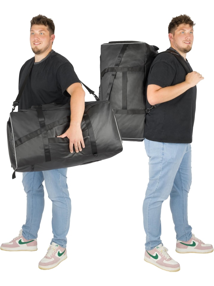 normani Reisetasche mit Rucksackfunktion 120 Liter Westpass in Schwarz günstig kaufen onesize
