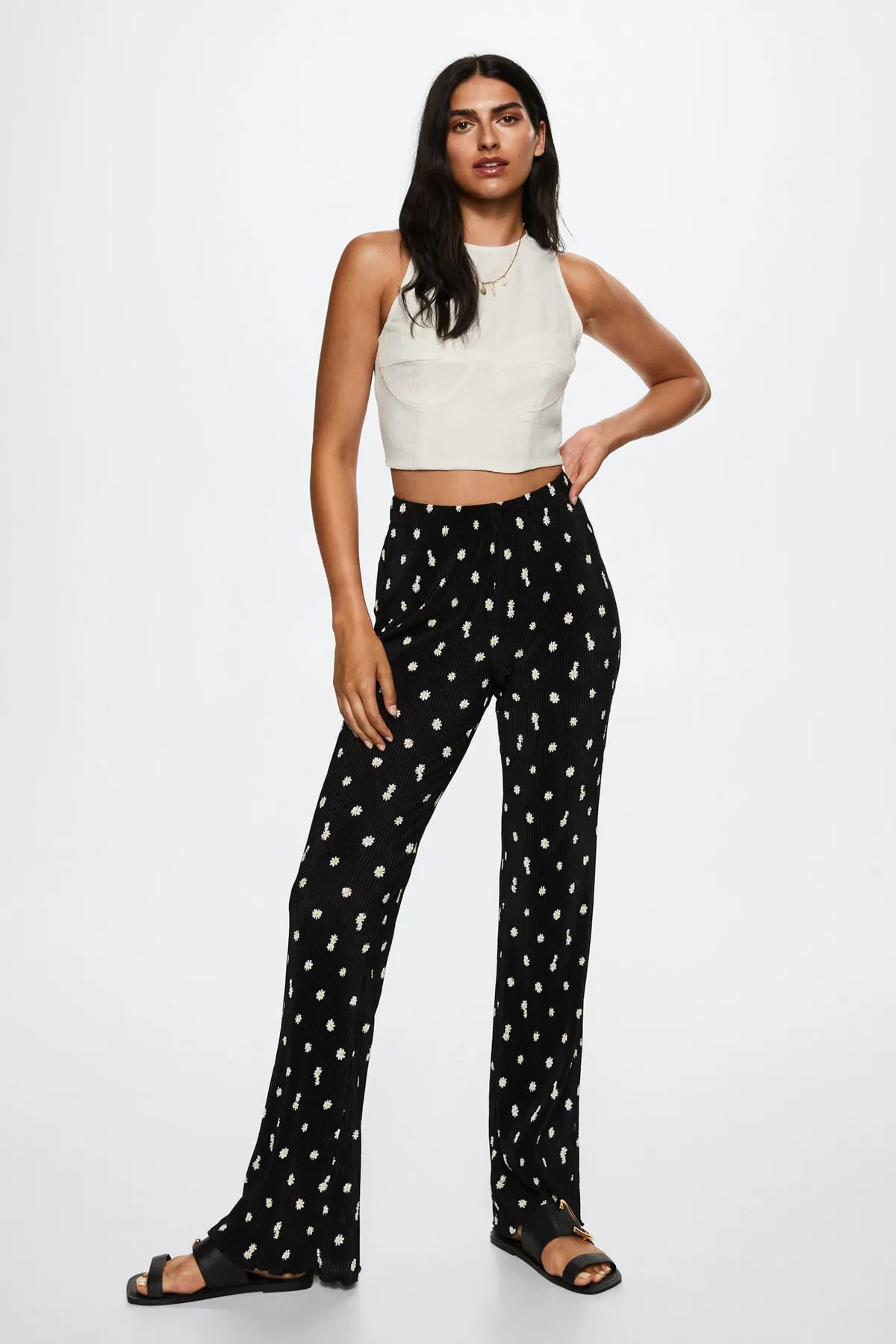MANGO  Schwarze Damenhose 37082003