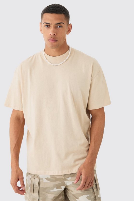Oversize T-Shirt mit Pour Homme Disco Print