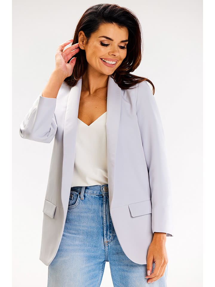 Awama Blazer in Hellgrau günstig kaufen