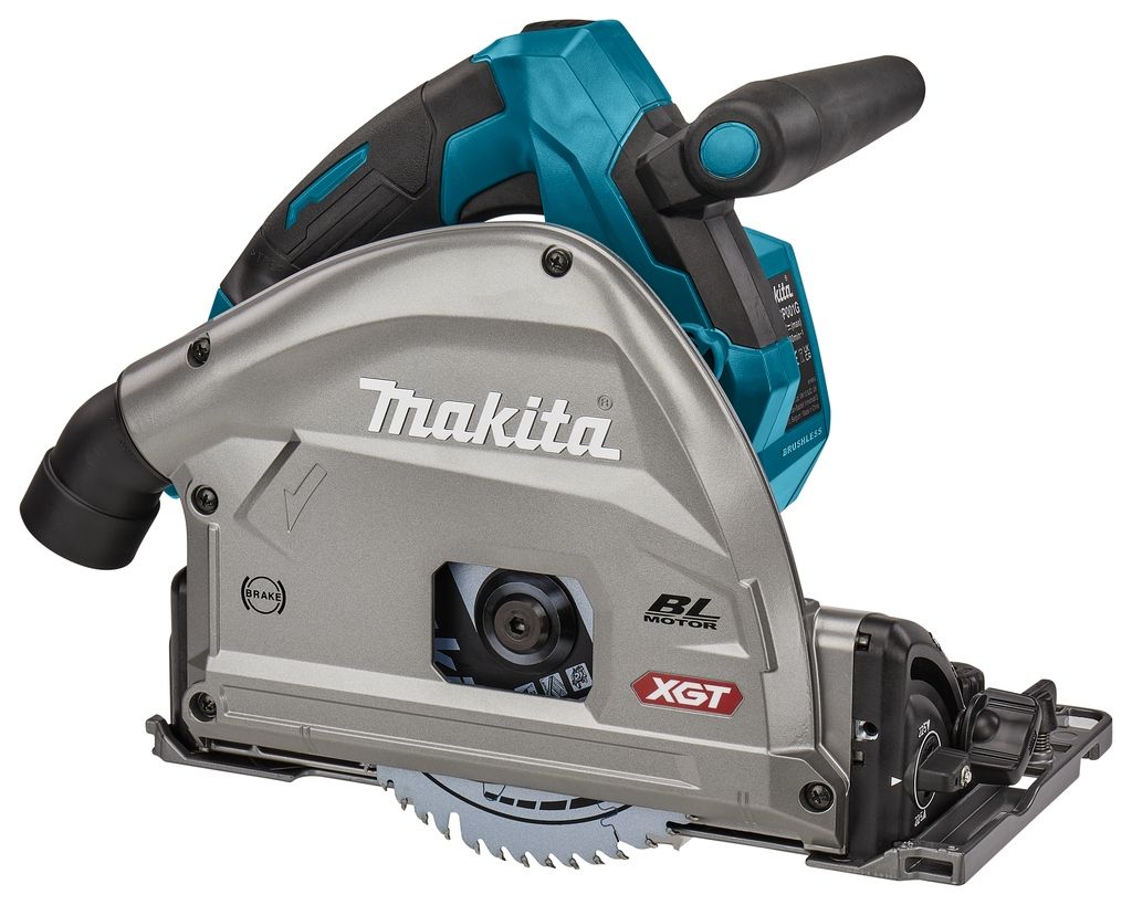 Makita SP001GZ06 Akku-Tauchsäge 40V Max (ohne Akkus und Ladegerät) mit AWS-Sender + 2 x Führungsschienen 1500 mm + Verbindungsleisten + Tasche